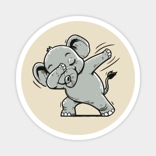 Dabbing Elephant Magnet